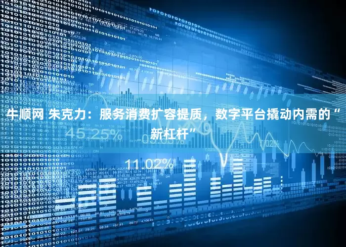 牛顺网 朱克力：服务消费扩容提质，数字平台撬动内需的“新杠杆”